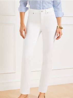 Talbots Boot Cut White Jeans Size 6 Like New
